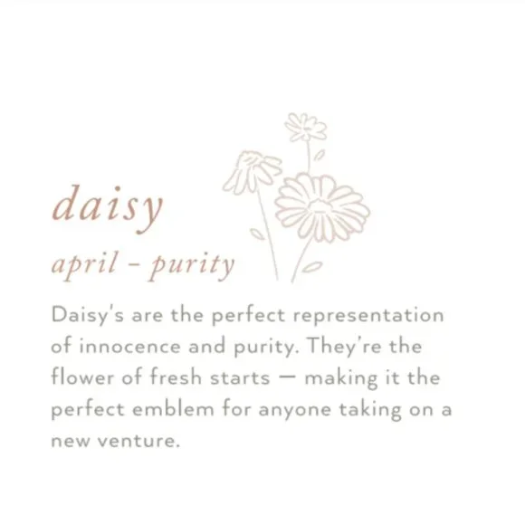 April Daisy Birth Month Flower Simple Necklace - Picture 8 of 13